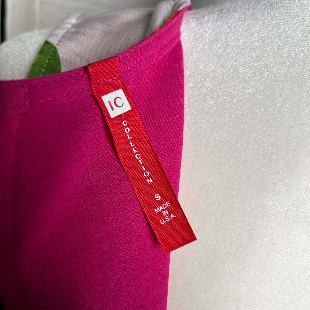 IC Collection Multi-Color Long Duster W/ Leaf Pattern - Picture 12 of 12